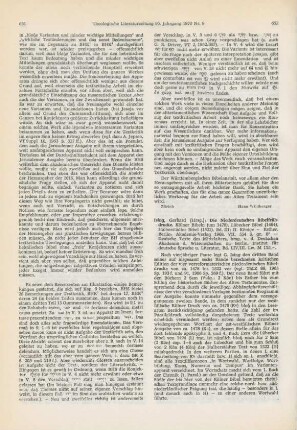 652-653 [Rezension] Die niederdeutschen Bibelfrühdrucke