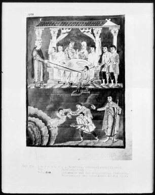 Perikopenbuch — Gleichnis von der königlichen Hochzeit, Folio 124recto