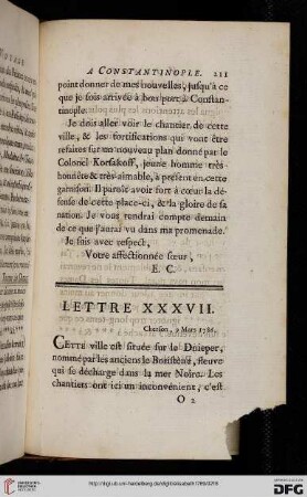Lettre XXXVII