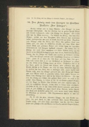 76. Der König und der Sänger in Goethes Ballade "Der Sänger".