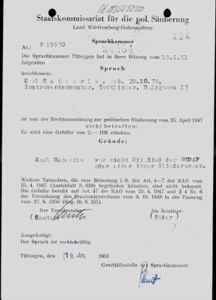Scheerle, Karl