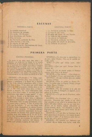 Primera parte : Escena primera