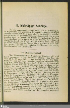 III. Mehrtägige Ausflüge