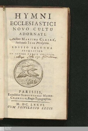 Hymni Ecclesiastici Novo Cultu Adornati
