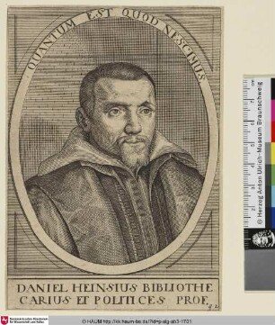 Daniel Heinsius Bibliothecarius et Politices Prof.