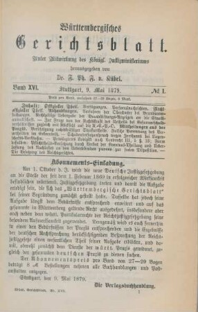 9. Mai - 5. Dezember = No. 1 - No. 13