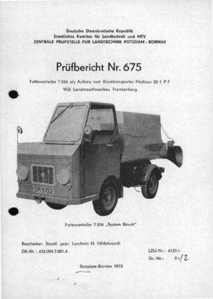 Futterverteiler T 036 „System Bauch"
