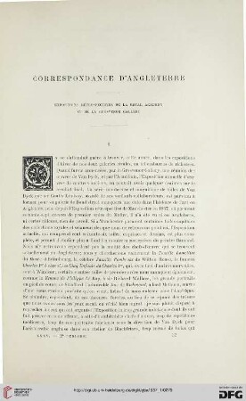 2. Pér. 35.1887: Expositions rétrospectives de la Royal Academy et de la Grosvenor Gallery : correspondance d'Angleterre