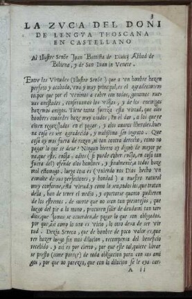 La Zuca Del Doni De Lengua Thoscana En Castellano Al Illustre Senor Juan Battista de Diuicij Abbad de Bibiena, y de San Iuan in Venere