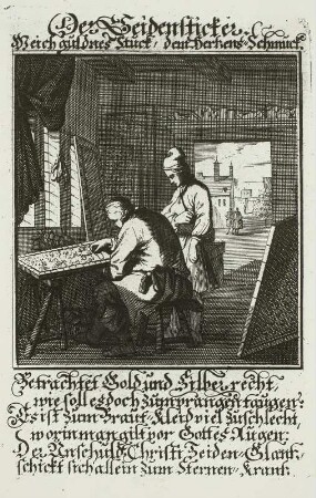 Der Seidensticker, Stich, Weigel 1698