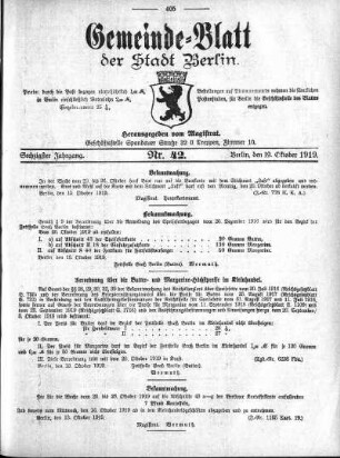 1919,42: Nr. 42, 19. Oktober 1919