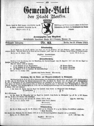 1919,42: Nr. 42, 19. Oktober 1919