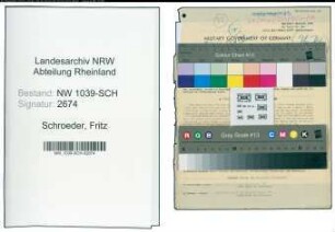 Entnazifizierung Fritz Schroeder , geb. 12.09.1900 (Buchhalter)