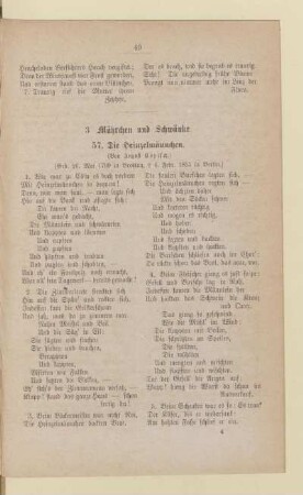 3. Mährchen und Schwänke