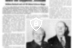 [Name maskiert] [Name maskiert] feiern heute ein doppeltes Jubiläum