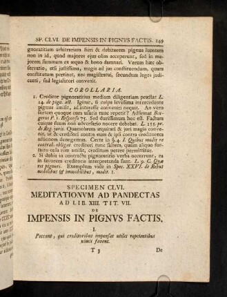 149-155, Sp. 156. De Impensis in pignus factis