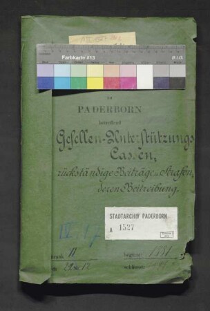 Gesellen-Unterstützungskassen: Rückständige Beiträge und Strafen, deren Beitreibung