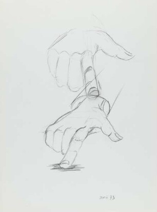 Studie einer rechten Hand (Zeigefinger)