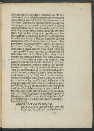 Argumentum In Ionam