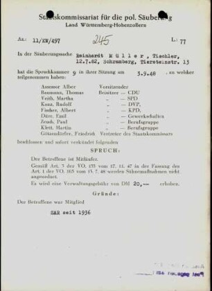 Müller, Reinhardt