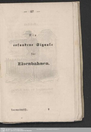 Neu erfundene Signale für Eisenbahnen