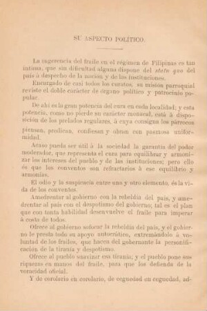 Su aspecto político