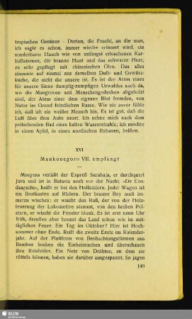 XVI. Mankonegoro VII. empfängt