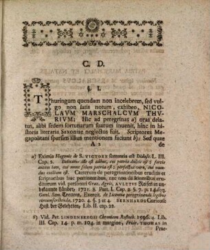 Commentatio de vita Nicolai Marschalci Thurii