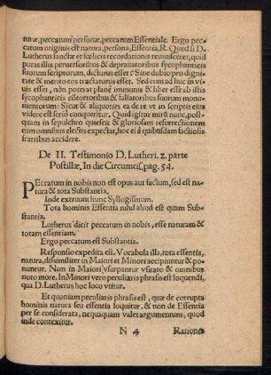 De II. Testimonio D. Lutheri ...