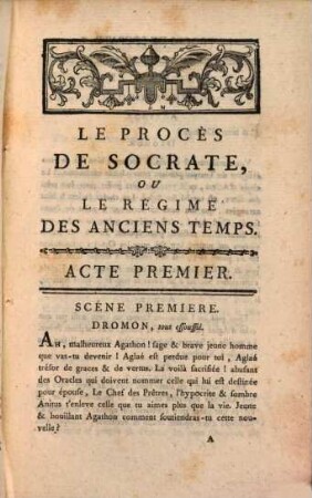 Le procès de Socrate ... : Comedie