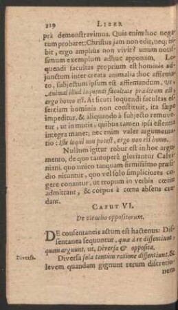 Caput VI. De Elencho oppositorum.
