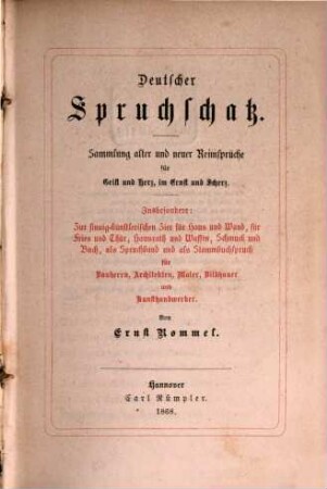 Deutscher Spruchschatz
