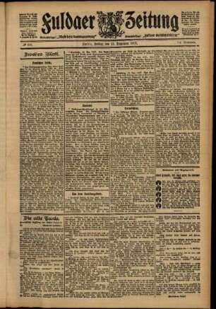 Zweite Ausgabe vom Freitag, den 13. Dezember 1907.