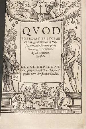 Quod expediat epistolae et evangelii lectionem in Missa, vernaculo sermone plebi promulgari, Oecolampadii ad Hedionem epistola : Ebernburgi, Iunio 1522.