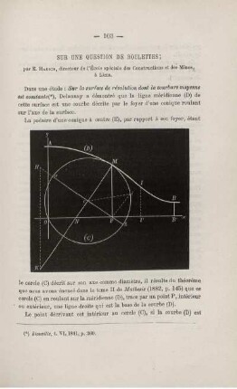 SUR UNE QUESTION DE ROULETTES.