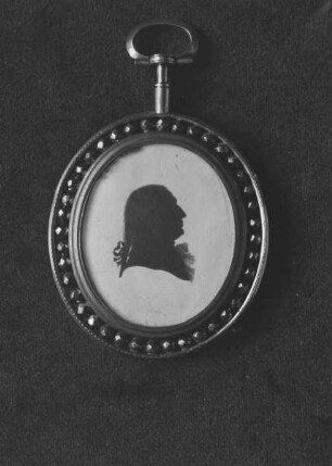 Rückseite: Silhouette eines Mannes