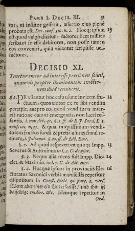 Decisio XI. - Decisio XX.