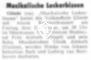 Musikalische Leckerbissen