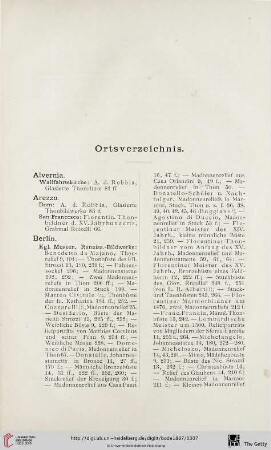 Ortsverzeichnis