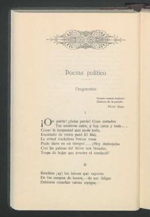 Poema político : Fragmentos