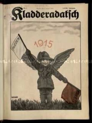 Satirezeitschrift "Kladderadatsch". 68. Jahrgang 1915