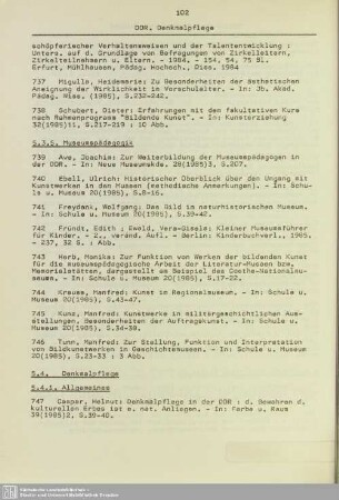 5.4. Denkmalpflege