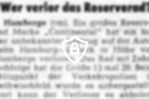 Wer verlor das Reserverad?
