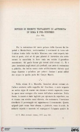 37: Notizie di recenti trovamenti di antichità in Roma e nel suburbio, [20]