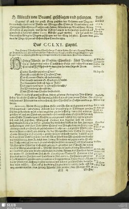 Das CCLXI. Capitel