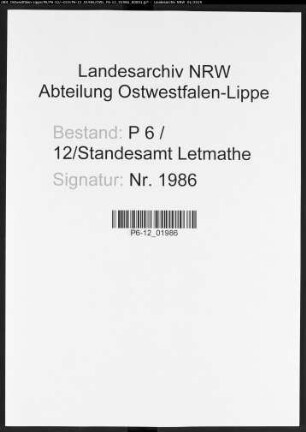 Namensverzeichnis Letmathe, Todesfälle