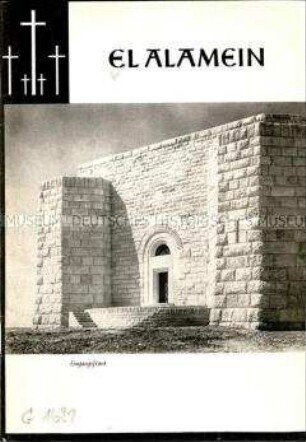 Broschüre über die die deutsche Soldatengedenkstätte 'El Alamein' in Ägypten