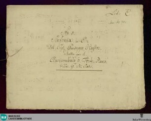 Symphonies. Arr - Don Mus.Ms. 701 : cemb; C; Hob I:97