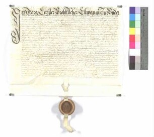 Georg Bechler, Untertan der Propstei zu Pfahlheim (Pfalhein), verkauft an das Kapitel als derzeitigem Administrator der Propstei Ellwangen eine Wiese.