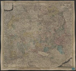 Circuli Sveviae Mappa : = Le Cercle de Suabe